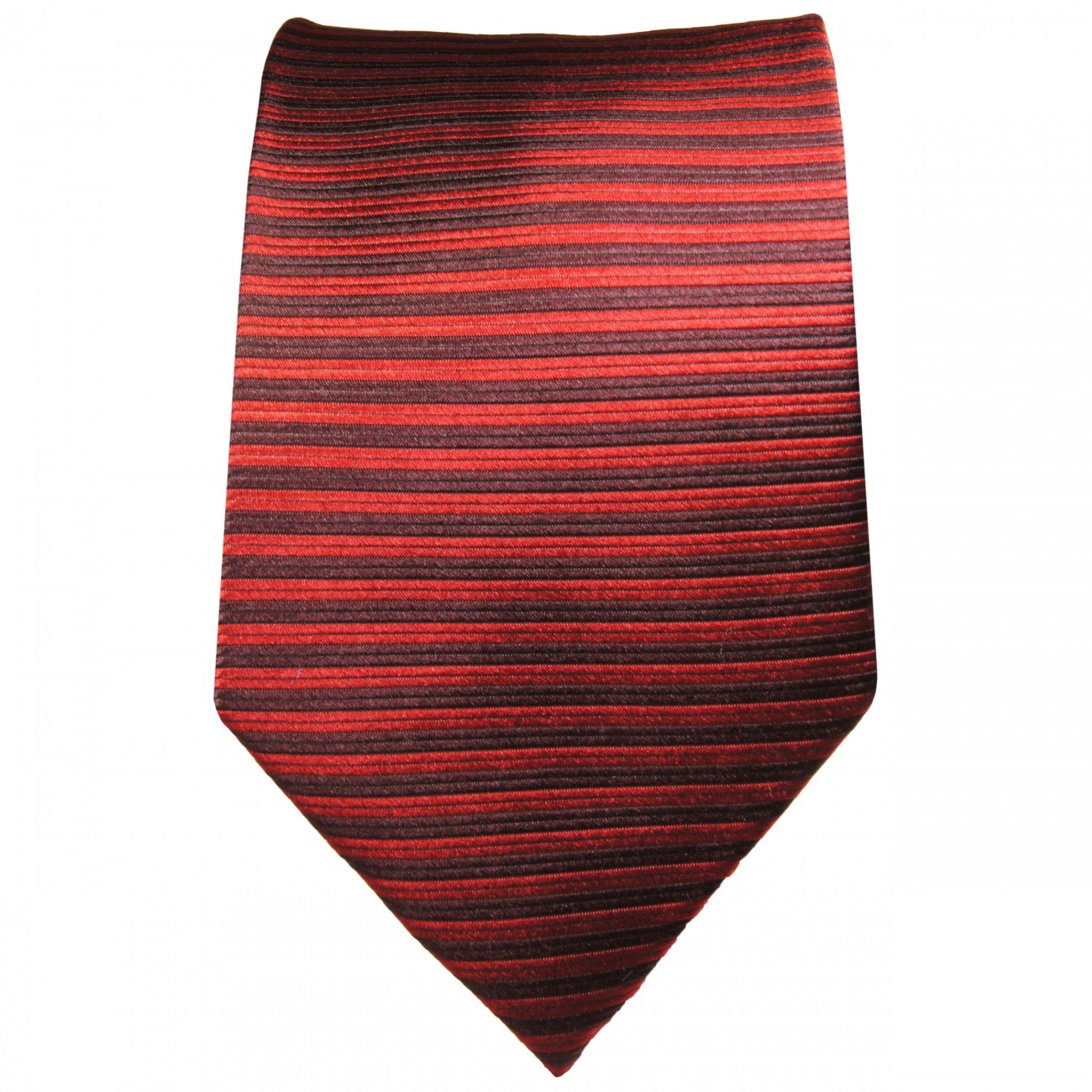 Krawatte rot schwarz schmal gestreift Seide