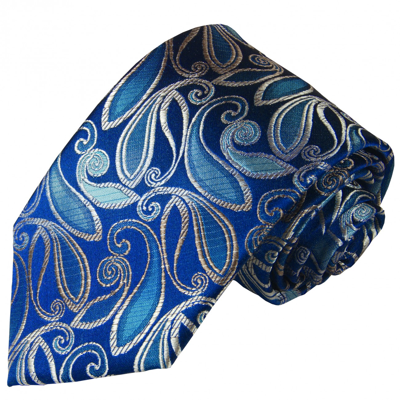 Krawatte blau paisley 2120