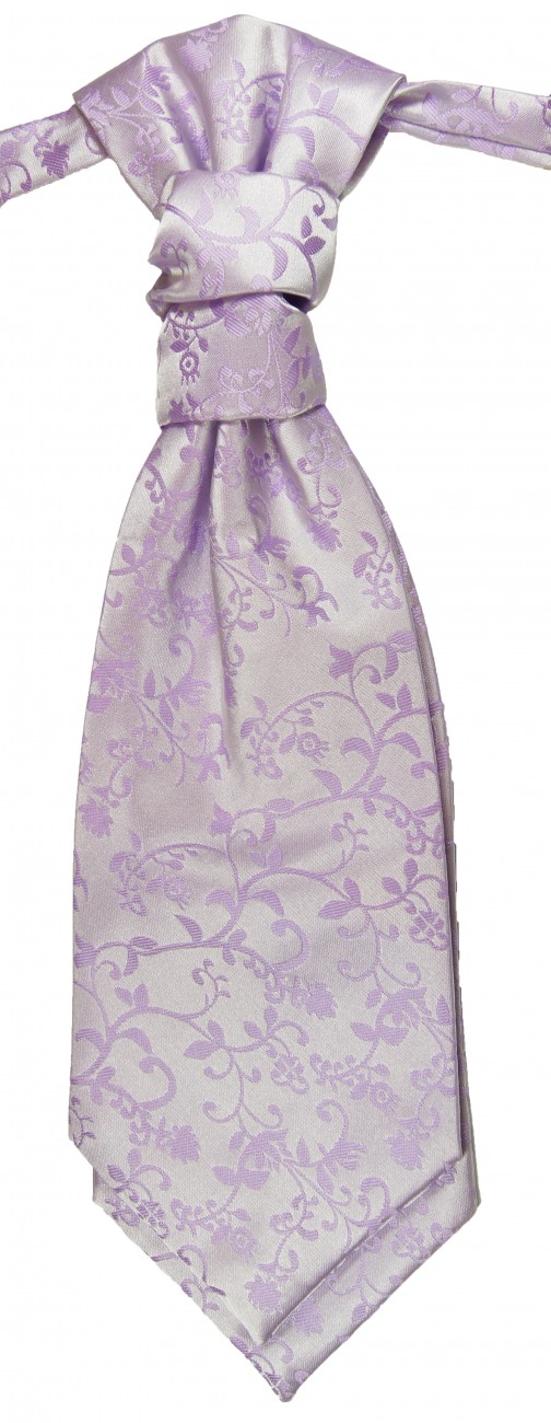 Plastron | Hochzeitskrawatte violett lila flieder floral Hochzeit Krawatte