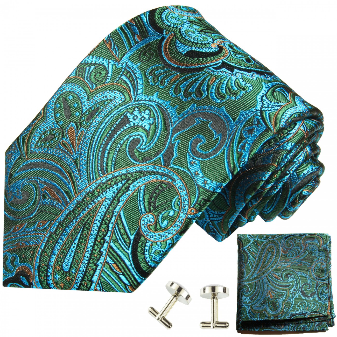 Krawatte türkis paisley 2008