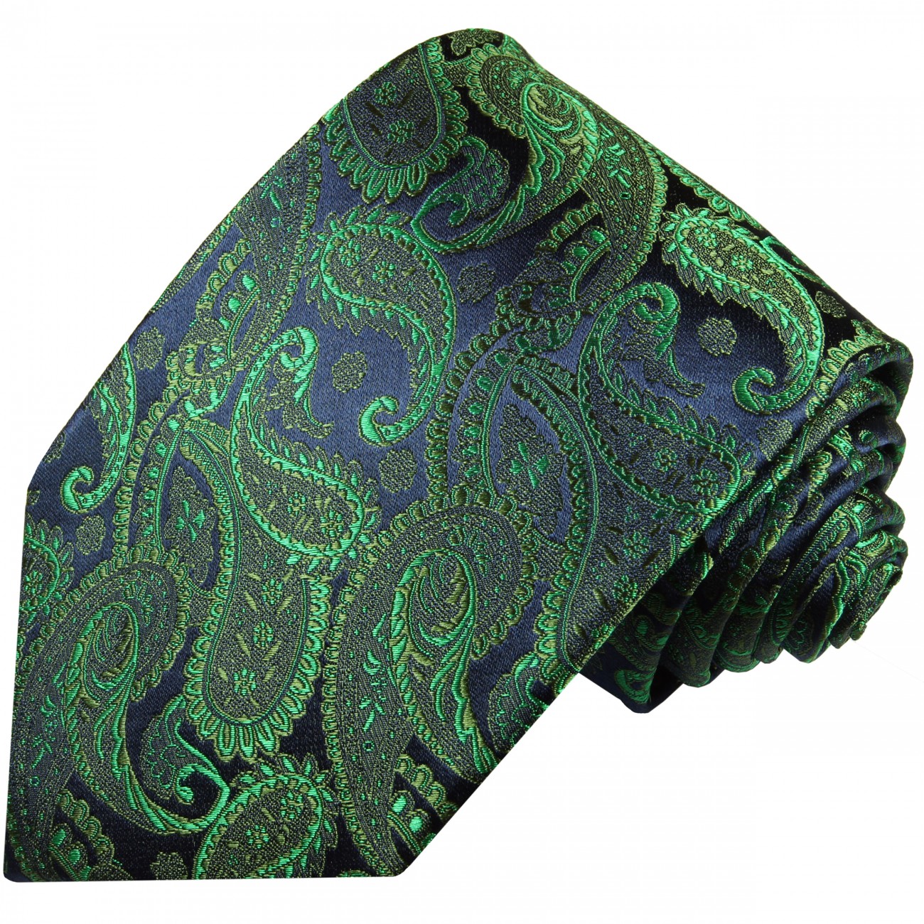 Krawatte grün paisley