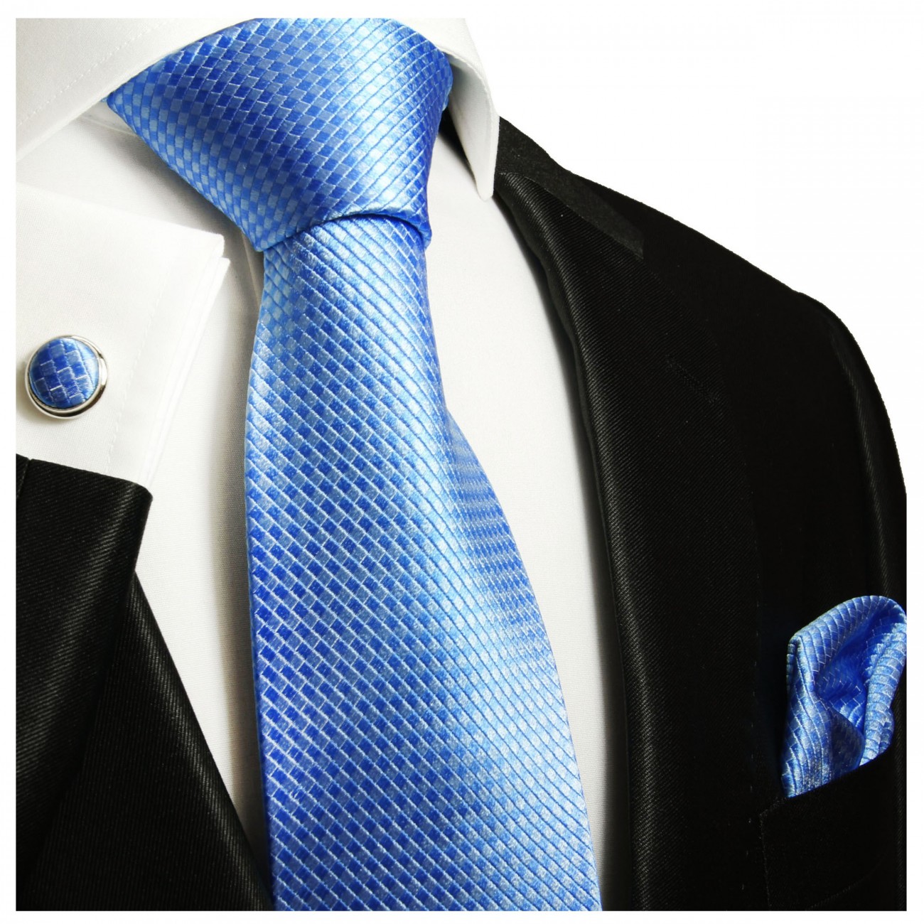 Krawatte blau uni 502