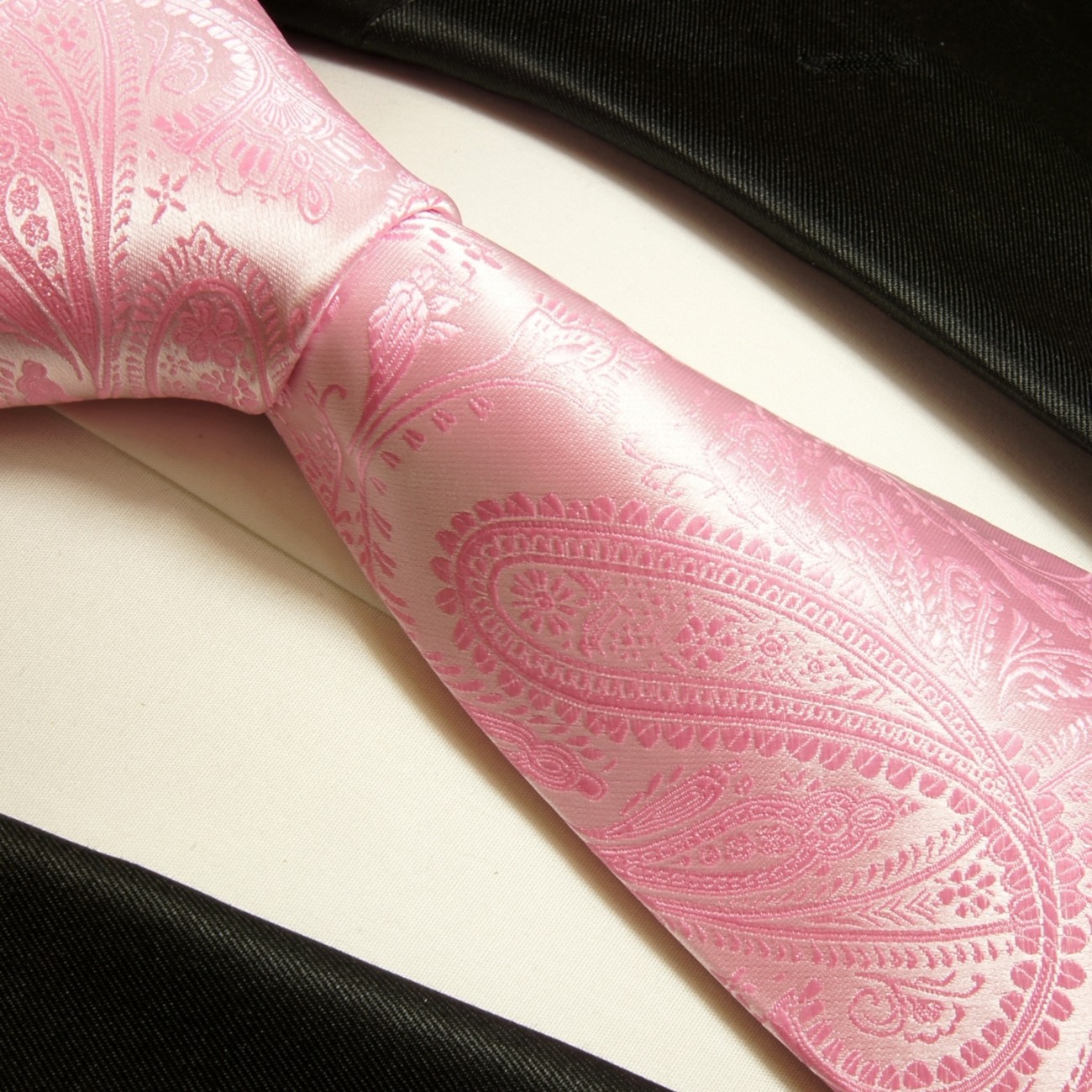 Krawatte pink paisley Hochzeit v2