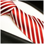 Rote Krawatte 100% Seidenkrawatte ( extra lang 165cm ) 852